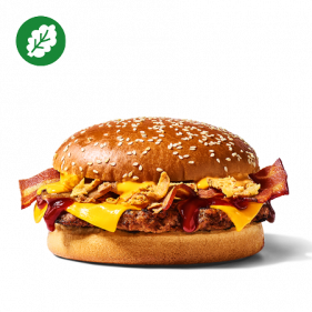 Plant-based Cheesy BBQ Burger