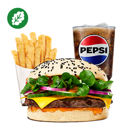 Plant-Based Bao King Burger