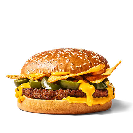 Cheesy Nachos Burger Menu