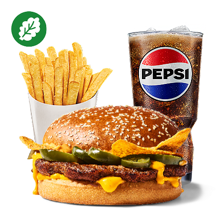 Plant-based Cheesy Nachos Burger